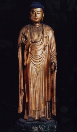 木造阿弥陀如来立像【もくぞうあみだにょらいりゅうぞう】（小峰寺