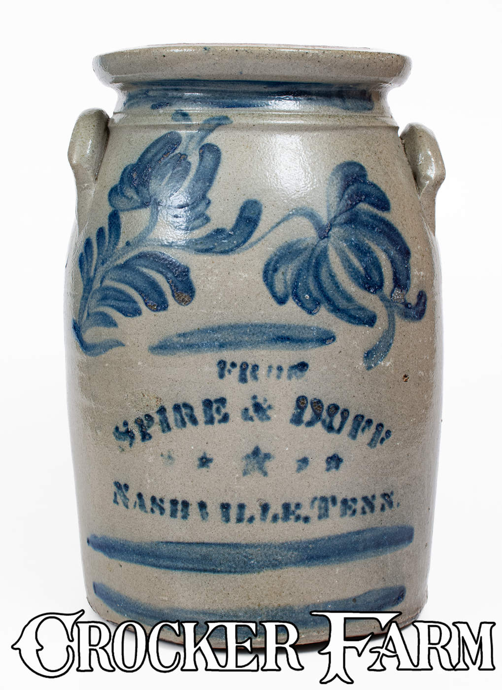 Scarce and Fine SPIRE & DUFF / NASHVILLE, TENN. Advertising Jar