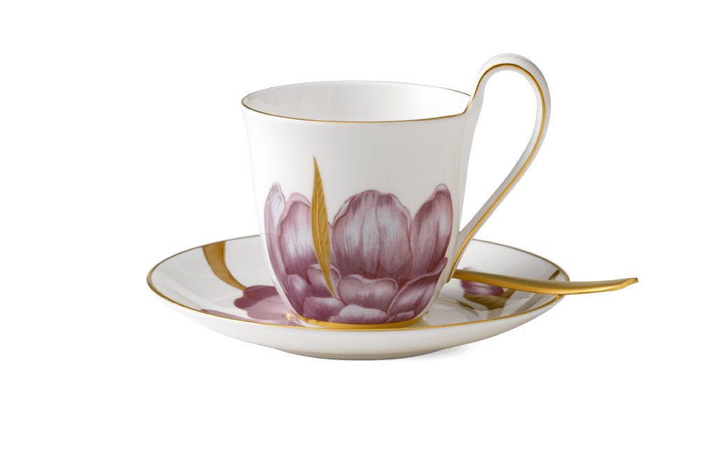 ロイヤルコペンハーゲン フローラ ハイハンドル カップ&ソーサー