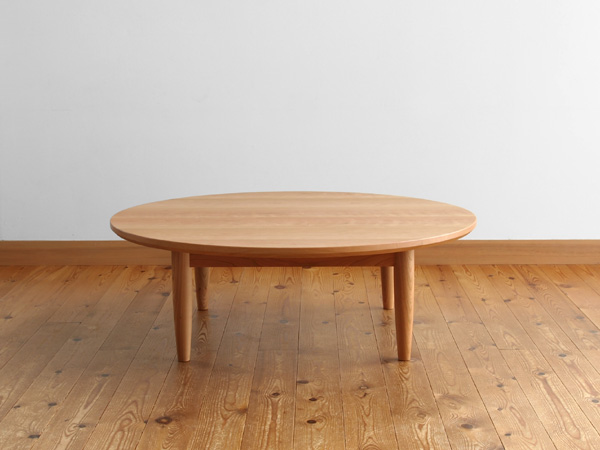 家具工房クラポ・ローテーブル5269 丸足の円卓