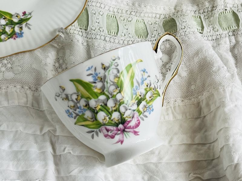 シェリー鈴蘭5客トリオセット - Antiques Violetta