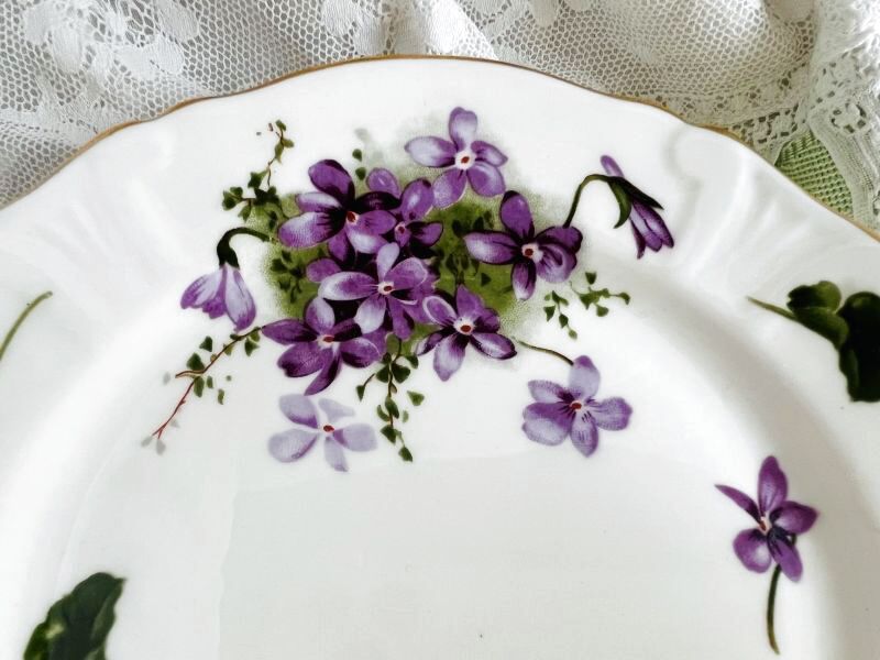 ハンマーズレイ すみれのケーキ皿16cm - Antiques Violetta