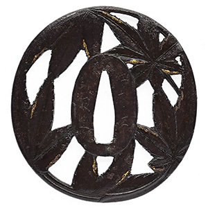 鐔： 江府住辰直 | 日本刀販売の葵美術