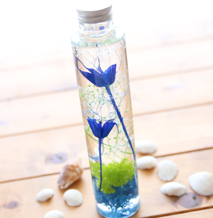 ◆ハーバリウム　236　鮮やかなまあるいbottle *.:。✿*゜¨゜ 彩り豊かなハーバリウムを作ろう！【ファミリーに人気♪】/フランス