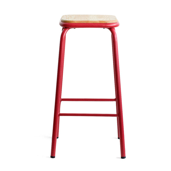 お得な2脚セット】天然木×スチール カウンタースツール TIINO