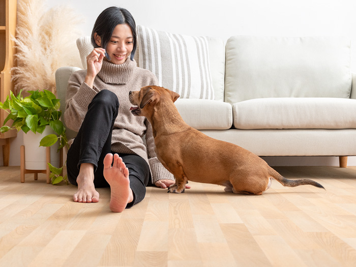 滑らないフローリング調パイルカーペット 200×450cm | 家具