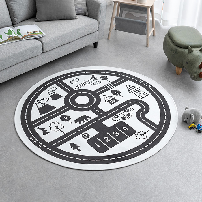モノトーンキッズラグ 円形140cm | 家具・インテリア通販 【公式