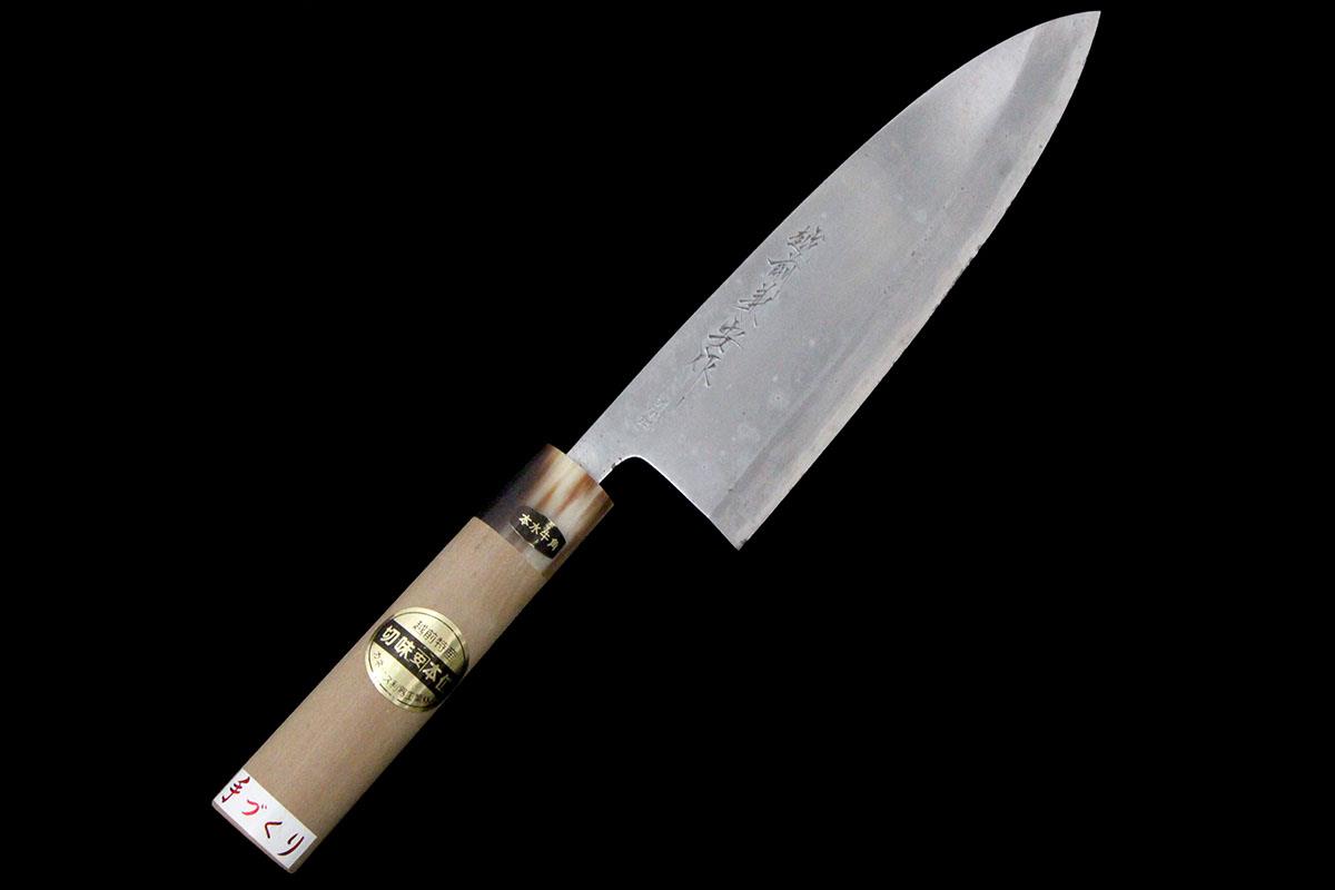 出刃包丁 霞 七寸 青鋼 朴柄 KN02-A8683-2L1D | 越前兼安 | 包丁