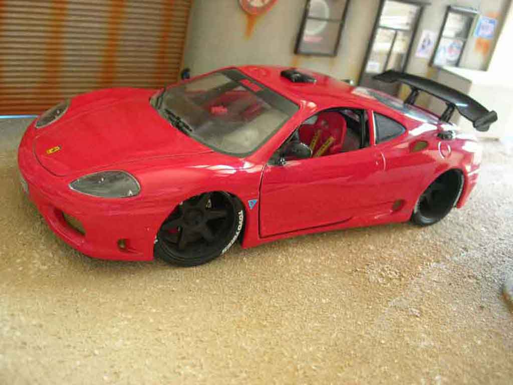 Diecast model cars Ferrari 360 Modena 1/18 Burago Modena coupe red