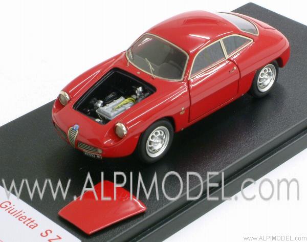 tecnomodel Alfa Romeo Giulietta SZ Stradale 1960 (red)(with engine