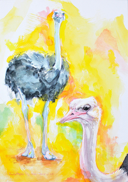 ダチョウ」 by 小島 康孝｜Artmeter｜暮らしを彩るアートが、きっと