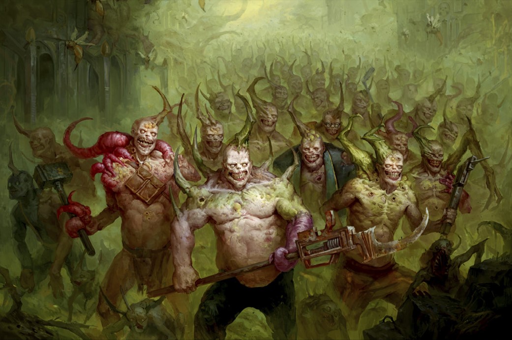 Poxwalkers MtG Art from Warhammer 40000 Set by Games Workshop