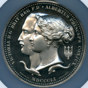 イギリス ロンドン万国博覧会 (1851年) 銀メダル リストライク NGC
