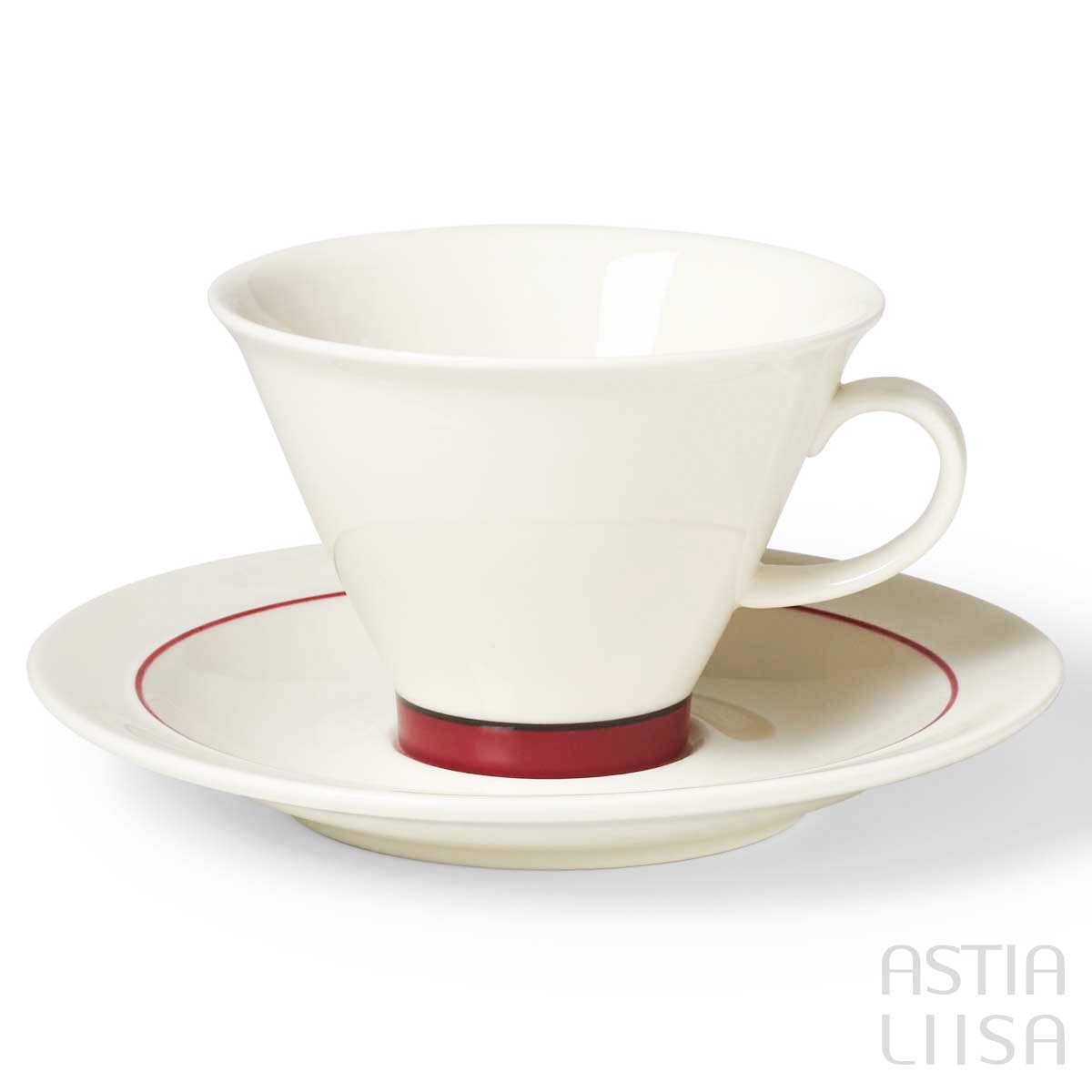 Arabia Harlekin 赤 コーヒーカップ, ヴィンテージ | Astialiisa Online