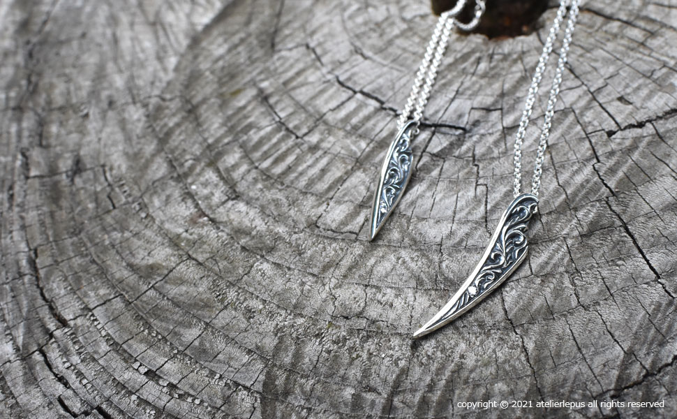 アラベスク模様 シルバー925 ペンダント ネックレス ペア レディース