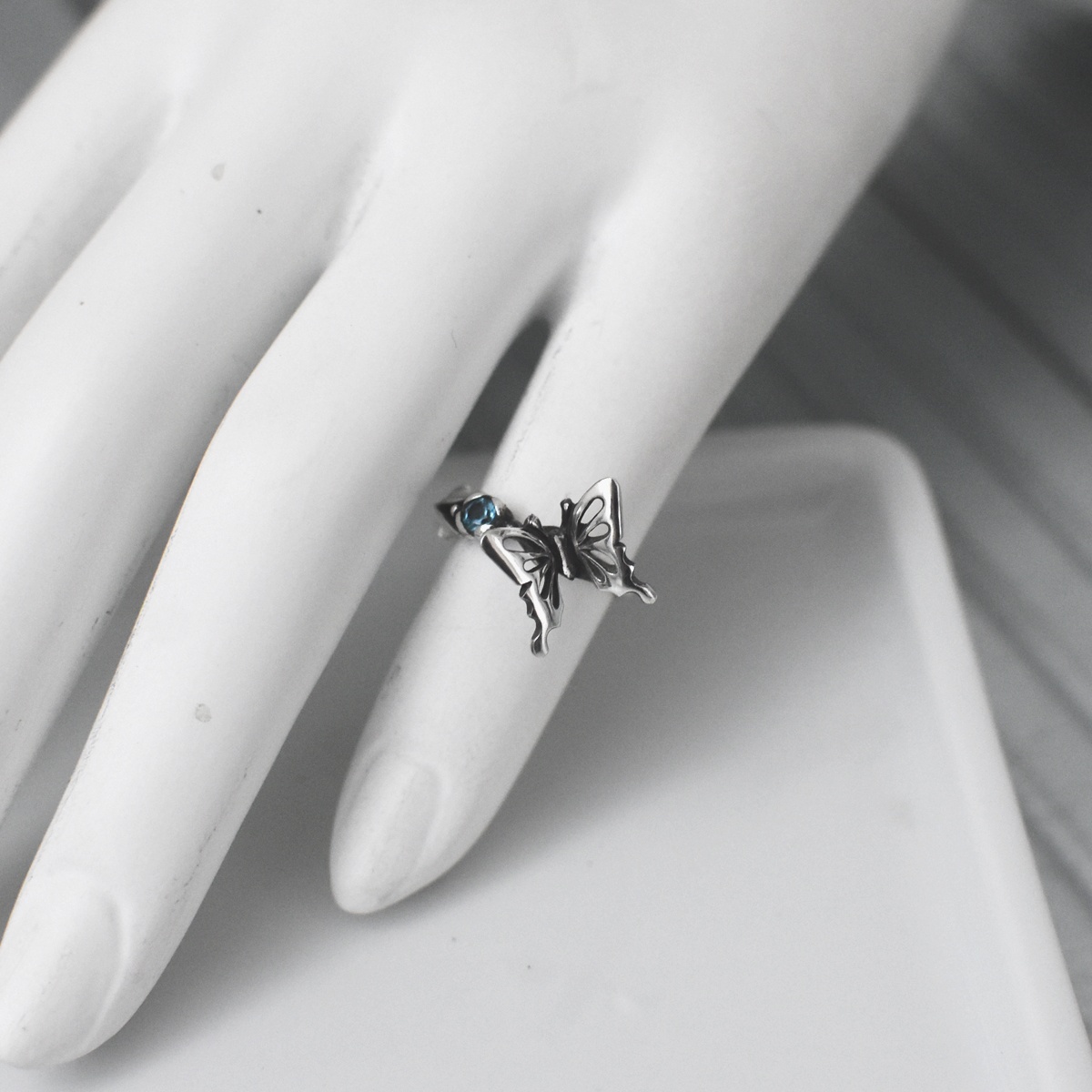 アゲハ 蝶 花 つぼみ シルバー925 リング 指輪【Ageha|アゲハ】Ageha