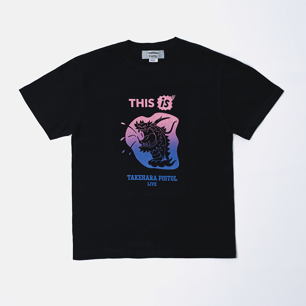 ツアーロゴTシャツ ブラック〈グラデーション〉 | 竹原ピストル