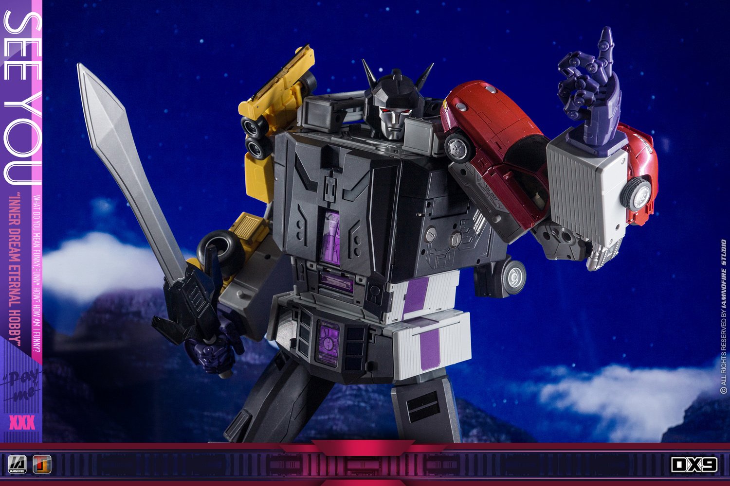 DX9 Attila Stunticons Menasor Set | Bombusbee