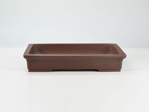 紫泥長方浅型 盆栽鉢 12号 鉢幅36cm×奥行き24cm×高さ6.5cm を販売