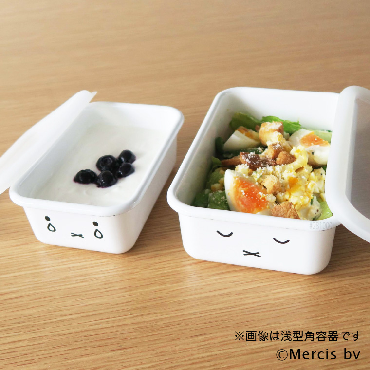 富士ホーロー ミッフィー 深型角容器 2点セット MFF-2DSM｜ギフト