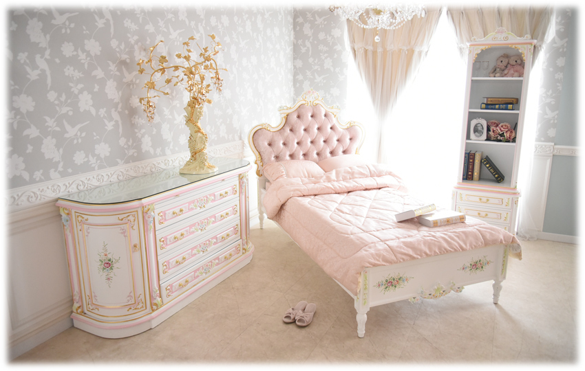 ROCOCO アントワネット シングルベッド 幅133.5cm | ロココ調家具通販