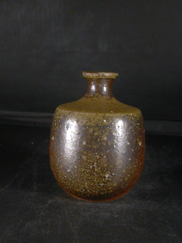 備前焼 登窯 備前市無形文化財 森 泰司 共箱付き黄ゴマ徳利3 備前焼卸