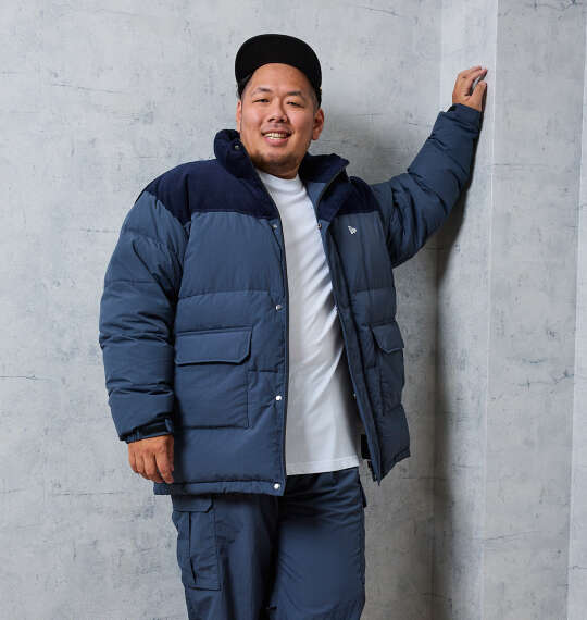 モデル東原 NEW ERA コンビダウンジャケットを使った3Lサイズの
