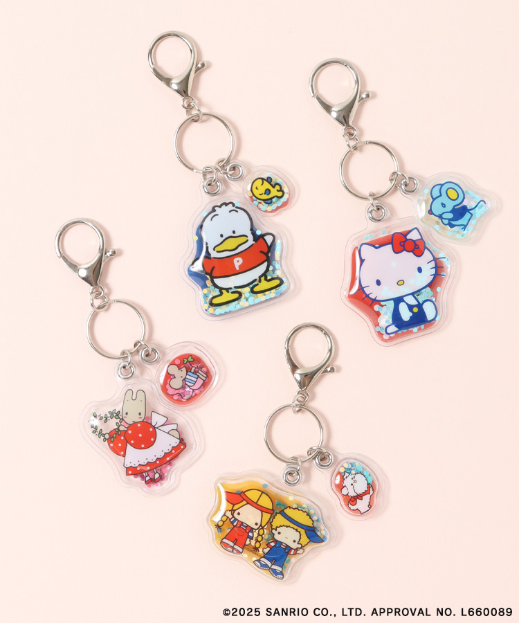 レトロサンリオキャラクターズ2連エアーキーホルダー ストラップ キー