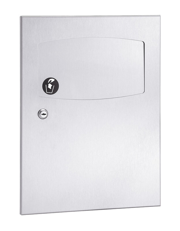 Contemporary Series Napkin Disposal, Recessed - Bradley Corp