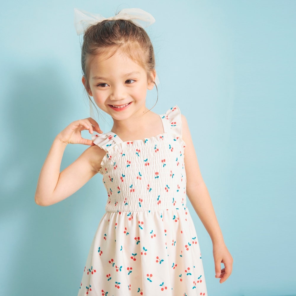 水着】さくらんぼ柄スイムワンピース 2024春夏 ｜子供服&ベビー服