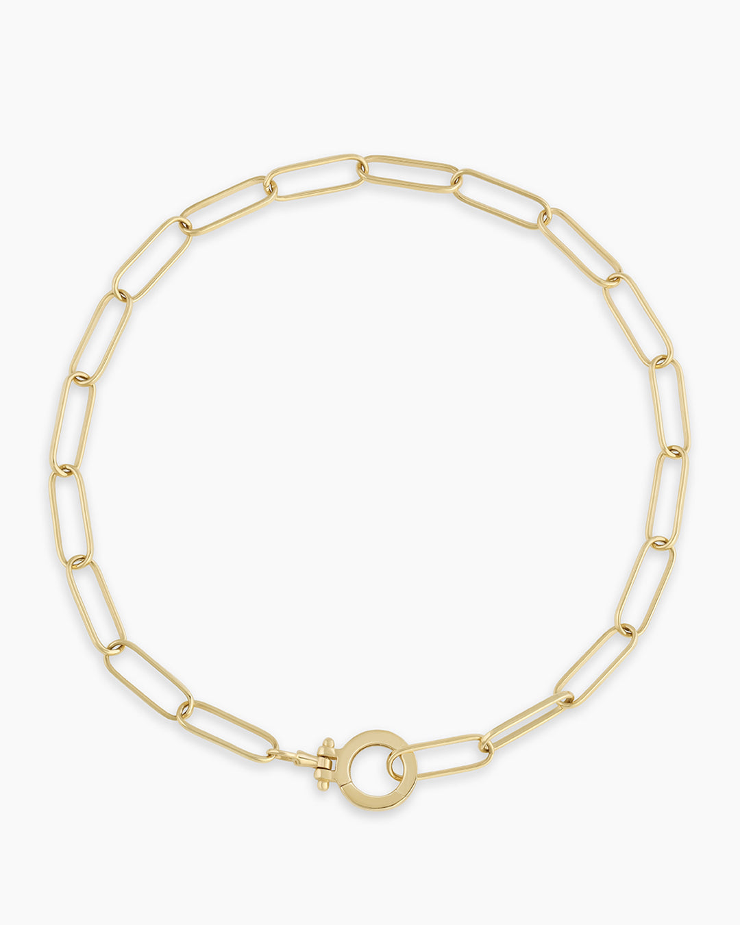 Parker 14k Gold Paperclip Bracelet | gorjana