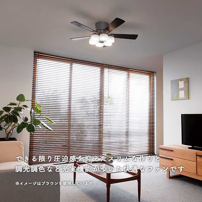 シーリングファンライト｜10畳・薄型・リバーシブル羽根・リモコン