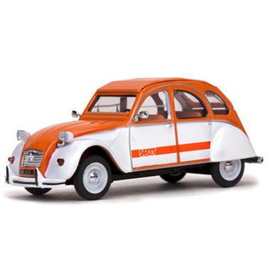 1/43 シトロエン 2CV SPOT /1976/オレンジ＆ホワイト（VITESSE 23364