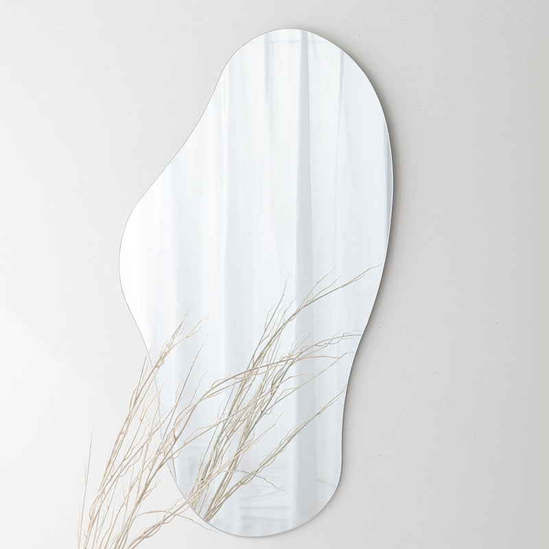 ウェーブミラー ミラー ドレッサー おしゃれ ぼん家具 LET300287