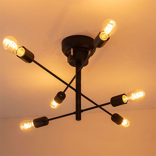 シーリングライト 6灯 シャンデリア 照明 ライト おしゃれ ぼん家具