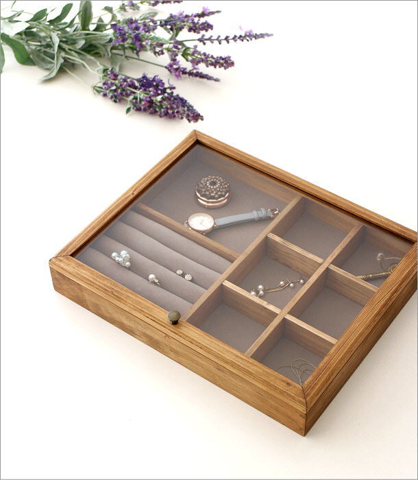 コレクションボックス 木製 天然木 おしゃれ パイン材 大きめ ショー