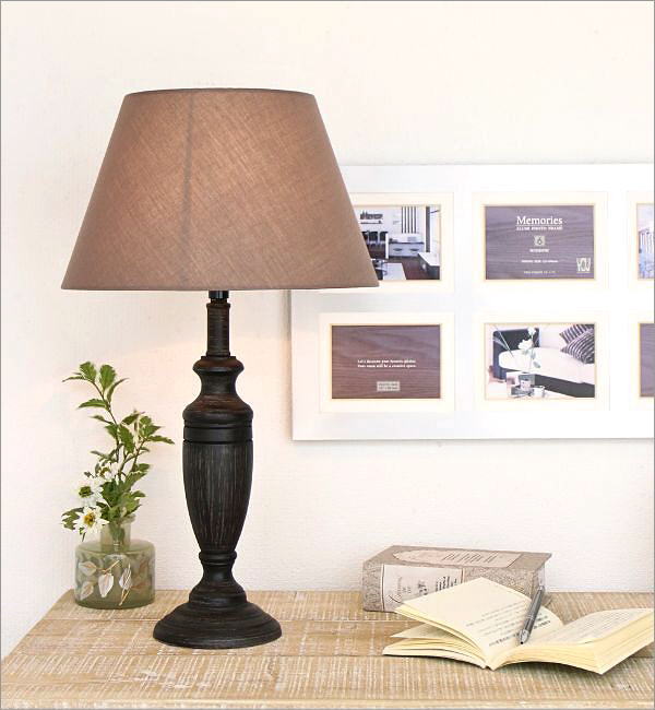 テーブルランプ おしゃれ ウッド 天然木 クラシック フレンチシャビー