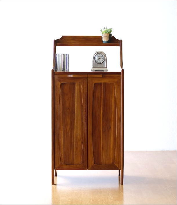 昭和レトロ】天然木 屋久杉 木製電話台・ファックス台 昭和レトロ