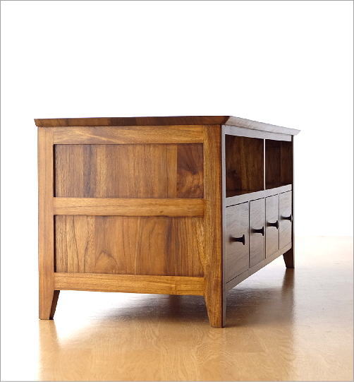 テレビ台 チーク 無垢材 幅114 奥行45 チークローボード114 [wat6885