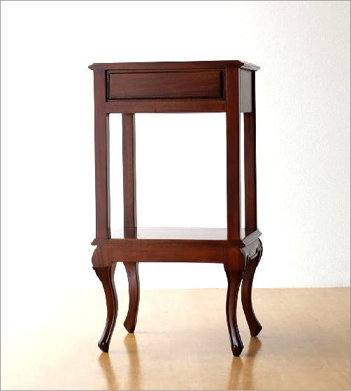 コンソール マホガニー 花台 無垢材 木製 アンティーク 天然木