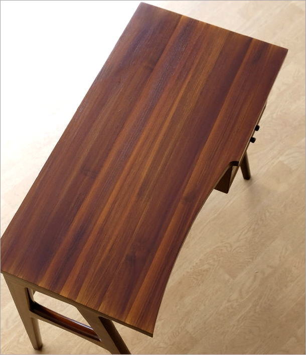 チーク デスク 机 無垢材 天然木 木製 シンプル コンパクト おしゃれ