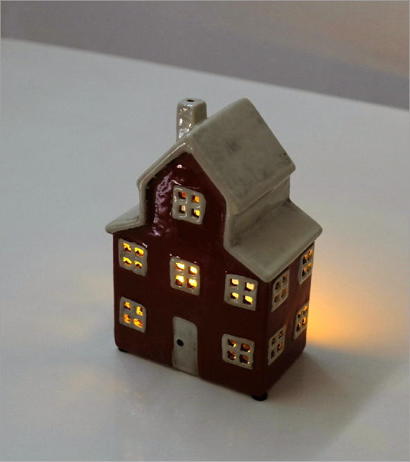 キャンドルホルダー 家 陶器 キャンドルハウス おうち 家型 かわいい