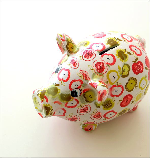 貯金箱 かわいい 陶器 ブタ 豚 オブジェ 置物 可愛い 動物 アニマル