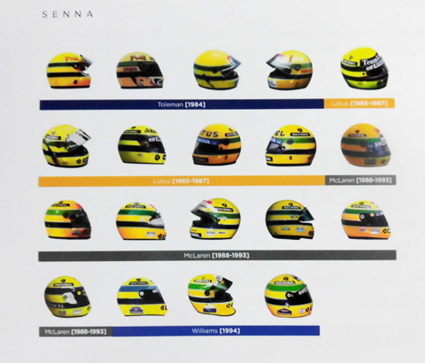 世界初！F1ドライバー ヘルメット バイブル 1969-1999 A．プロスト