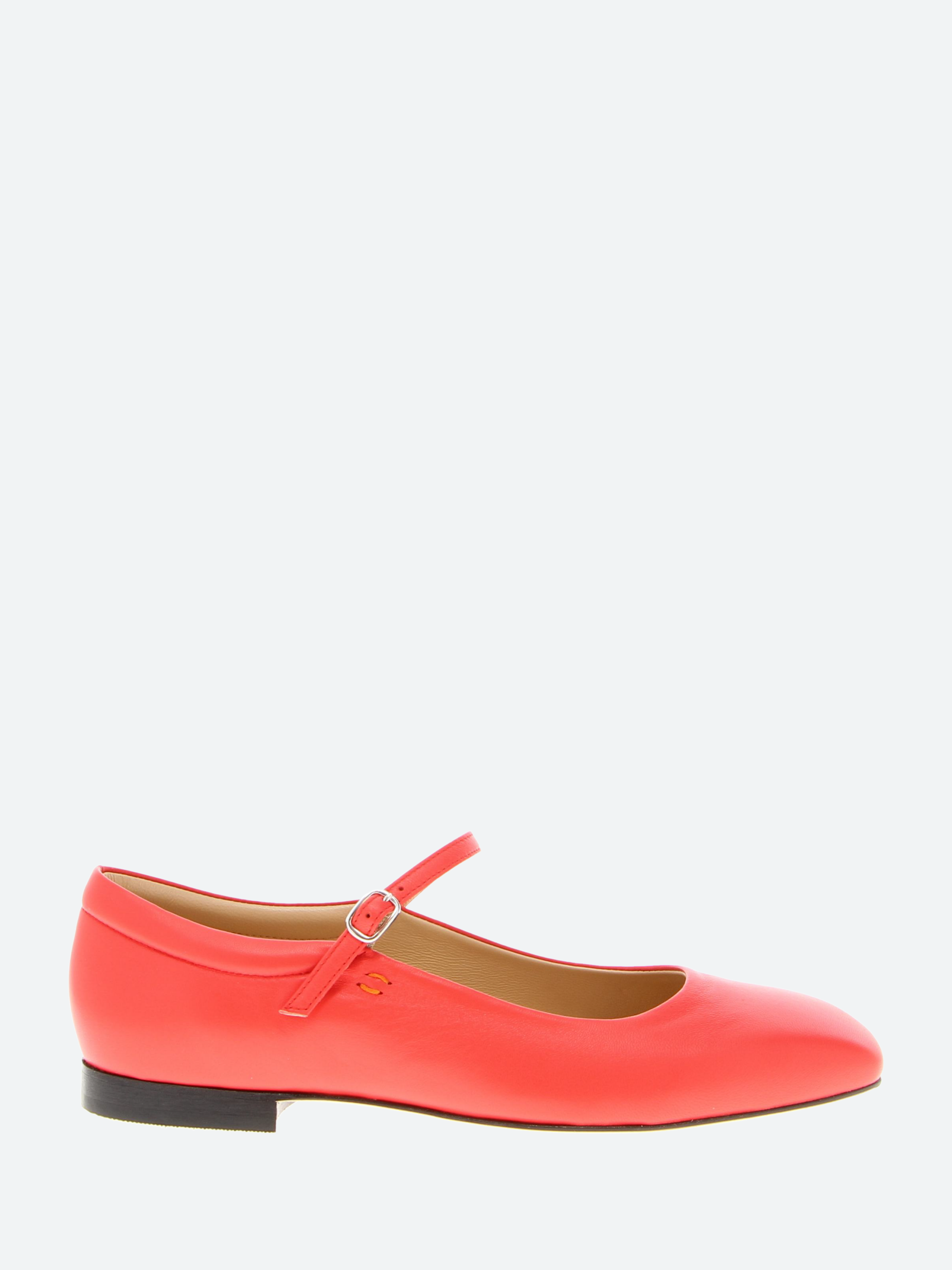 gravitypope - Bethany Mary Jane Flat in Rubino Nappa