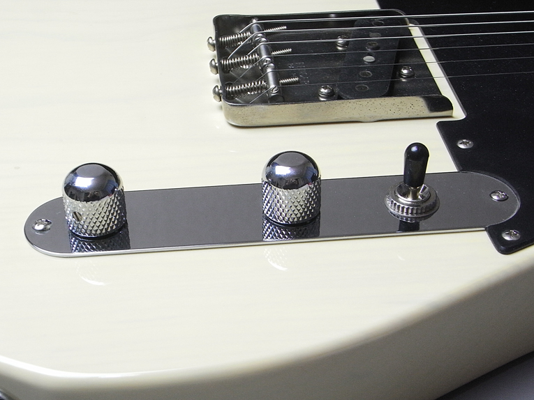 トグルスイッチ付きテレキャスターコントロールプレート クローム通販