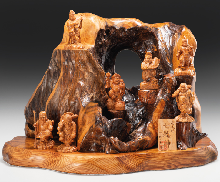 屋久杉「七福神」泊 健一郎 作 ー 三宝堂オンラインショップ