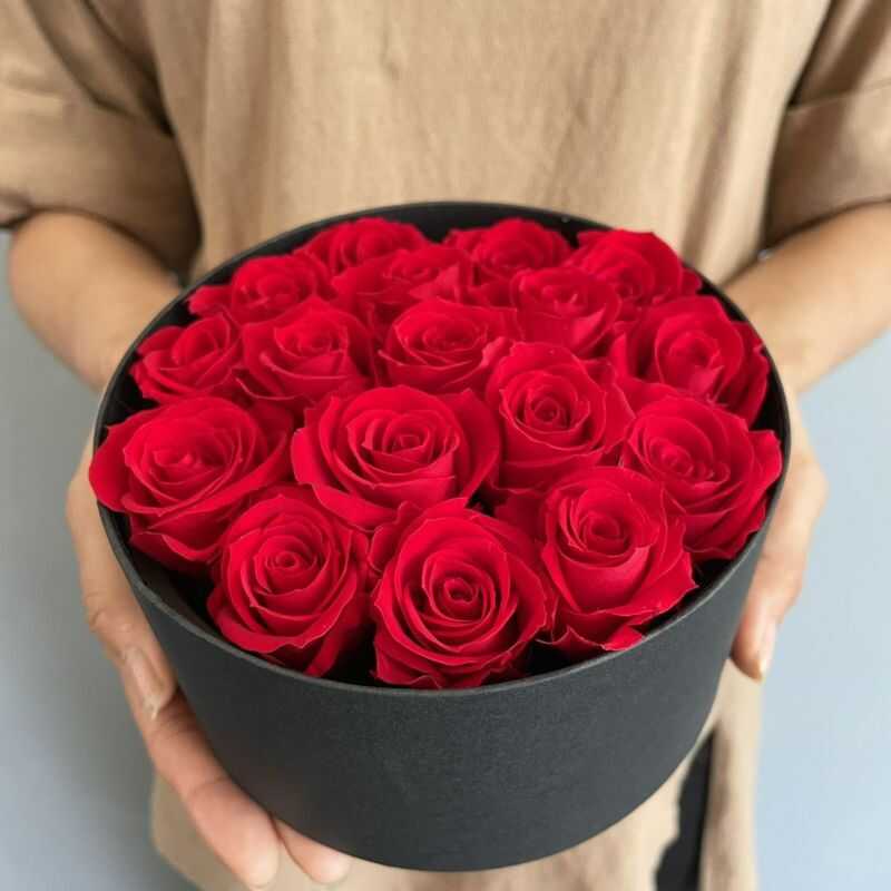 プリザーブドフラワー 赤いバラ エターナルローズBOX S｜大丸