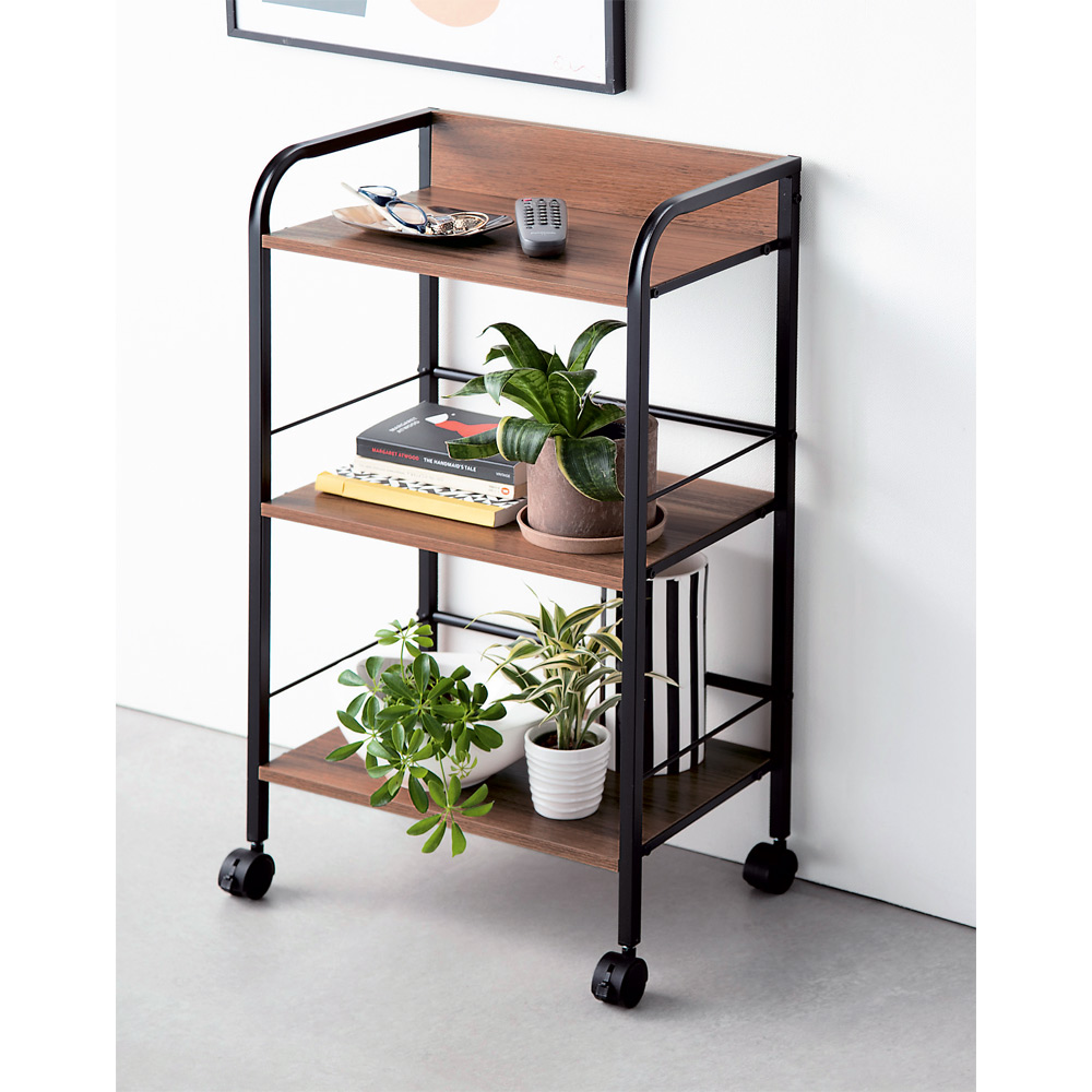 キャスター付きリビングラック 3段 通販 - ディノス