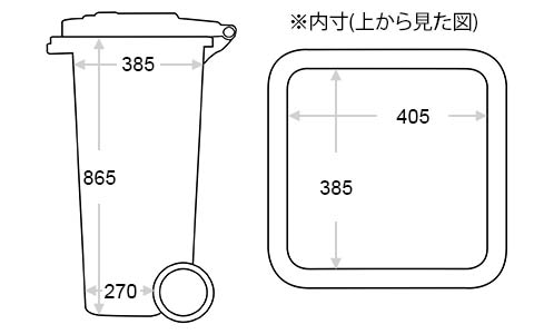 DULTON ONLINE SHOP | PLASTIC TRASH CAN 120L RED(120L RED): ホーム用品